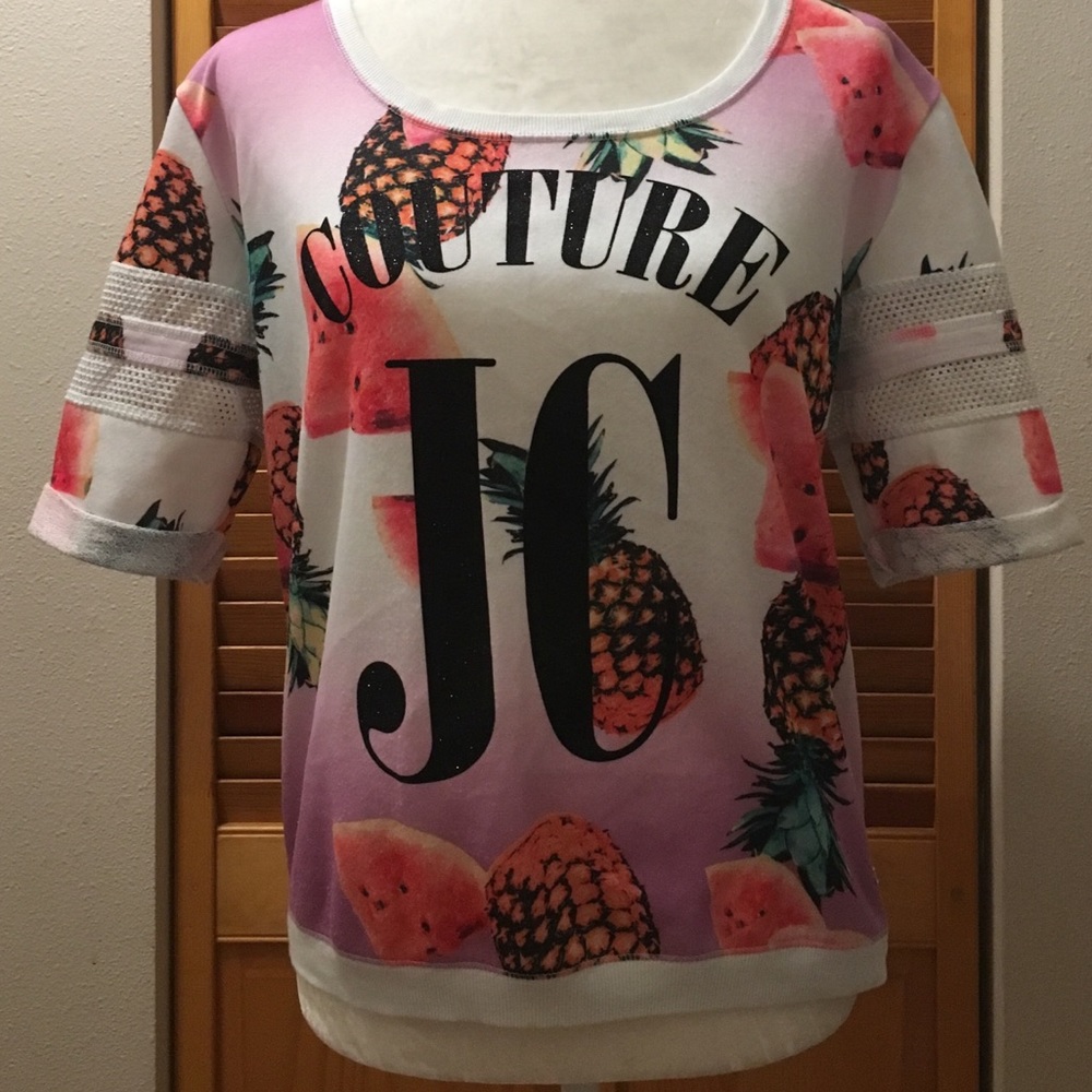 Juicy Couture Watermelon Pineapple Top Size M